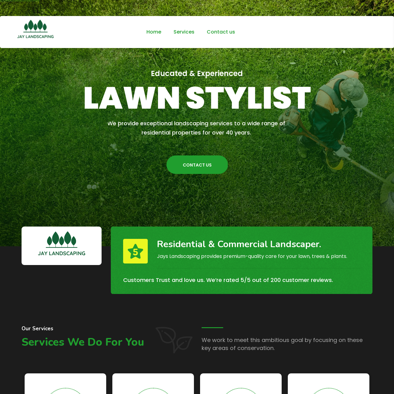 SEO | Digital Solutions | Landscape Home Page 02 Jay Landscaping
